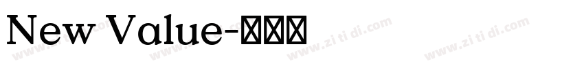 New Value字体转换